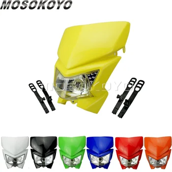 

Motorcycle Dirt Bike Motocross Supermoto Headlamp Universal Headlight Fairing For Honda Suzuki Kawasaki Yamaha KTM RMZ DRZ DR XR