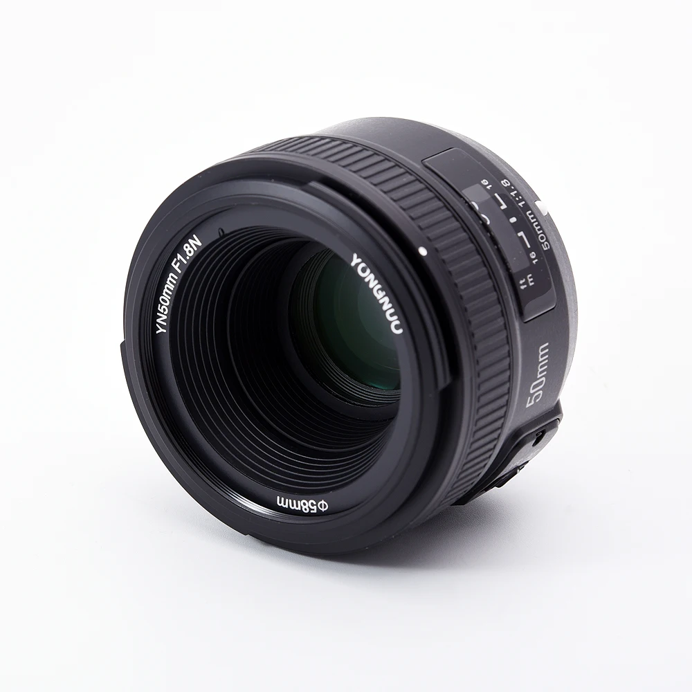 Объектив YONGNUO YN 50 мм F1.8 с большой апертурой и автофокусом для Nikon DSLR объектив