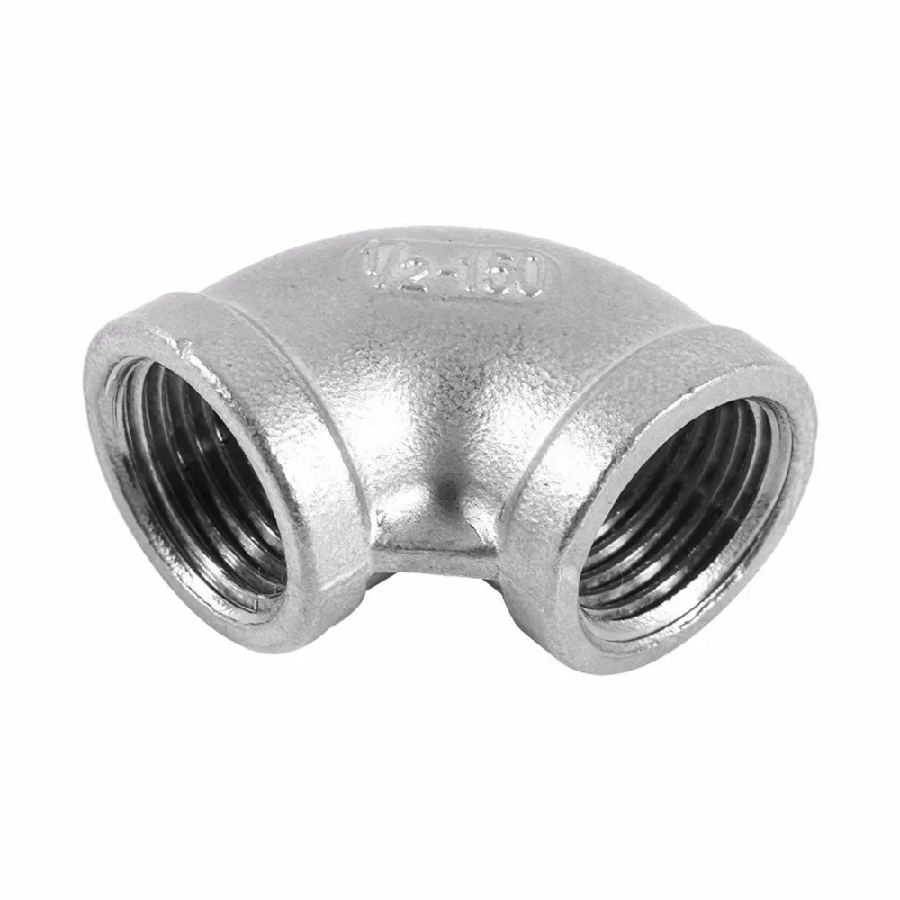 

1 PC New 1/2" Elbow 90 Degree Angled Stainless Steel 304 Female Threaded Pipe Fitting NPT SA535 P50