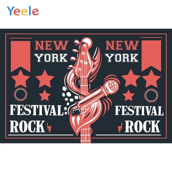 

Yeele Party Decor Photocall Festival Rock New York Photography Backdrops Personalized Photographic Backgrounds For Photo Studio