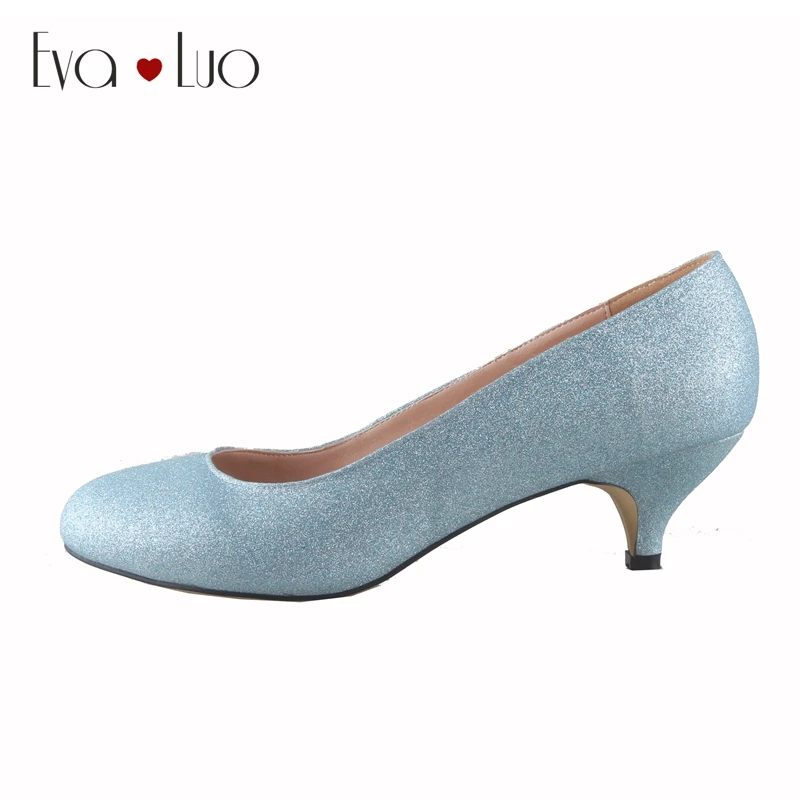 CHS749 DHL Express Custom Made Light Blue Glitter Low Heel Big Size Women Shoes Dress Pumps Wedding Shoes|wedding shoes|big women shoesbridal wedding AliExpress