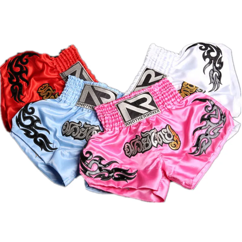 

2~16 years old Children Muay thai shorts kick boxing shorts fight trunks mma combat sport pants Gym Tranning for kids gift