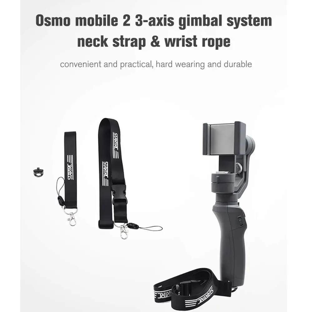 Startrc шейный ремешок с 1/4 дюймовым винтовым ремешком для DJI OSMO Mobile 2/Smooth 4/Gopro/Insta360DJI