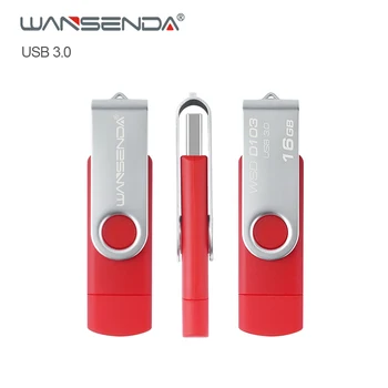 

Original Wansenda D103 OTG USB Flash Drive 256GB 128GB 64GB 32GB 16GB 8GB Pen Drive USB 3.0 pendrive for Android/PC