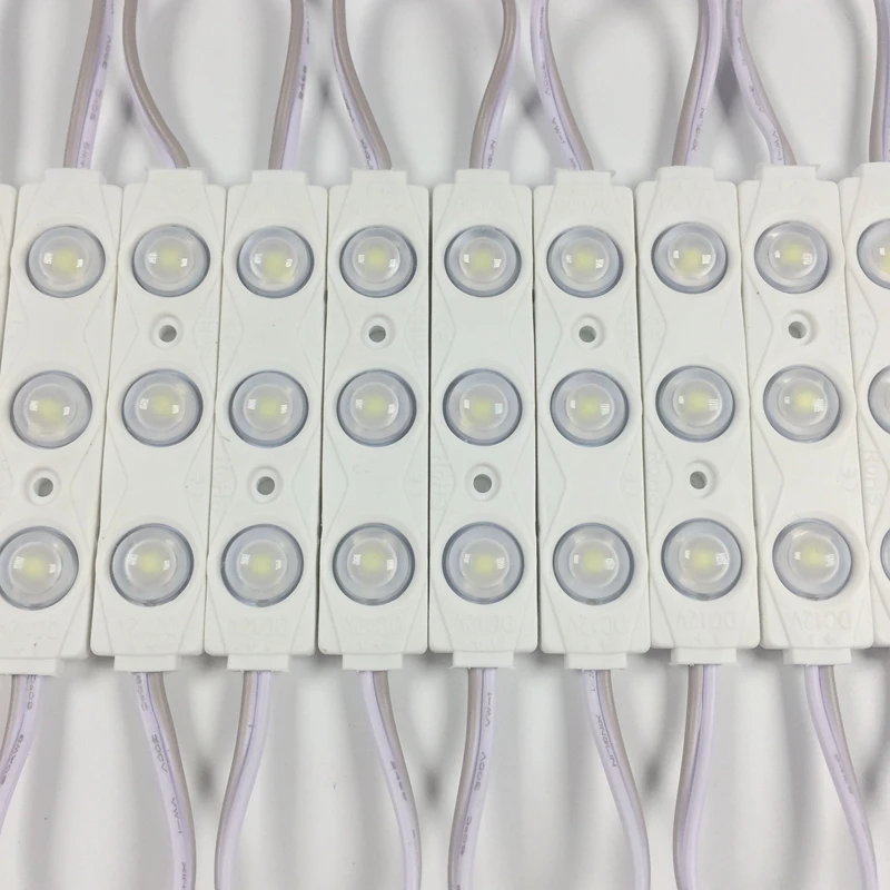 

1000pcs/lot Constant current 2835 injection LED Module lens 160 degree DC12V 1.5W advertising light Super Bright LED Modules