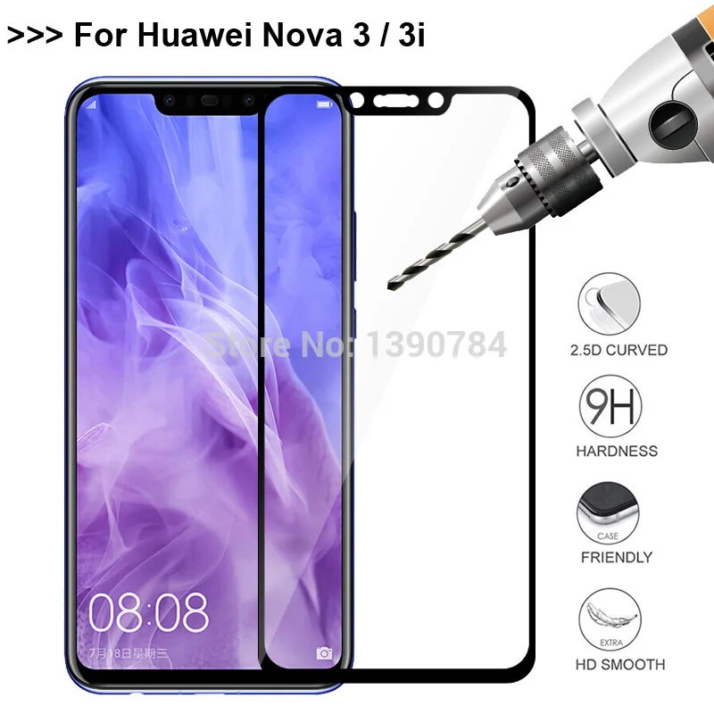2.5D полное покрытие закаленное Стекло для huawei Honor 7C Pro 7A 10 9i играть Экран протектор