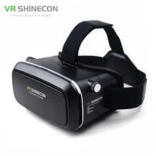 VR Shinecon VR Виртуальная Реальность 3D Очки Шлем Картона мобильных 3D Кино для iPhone Samsung 4.0-6 дюймов смартфон