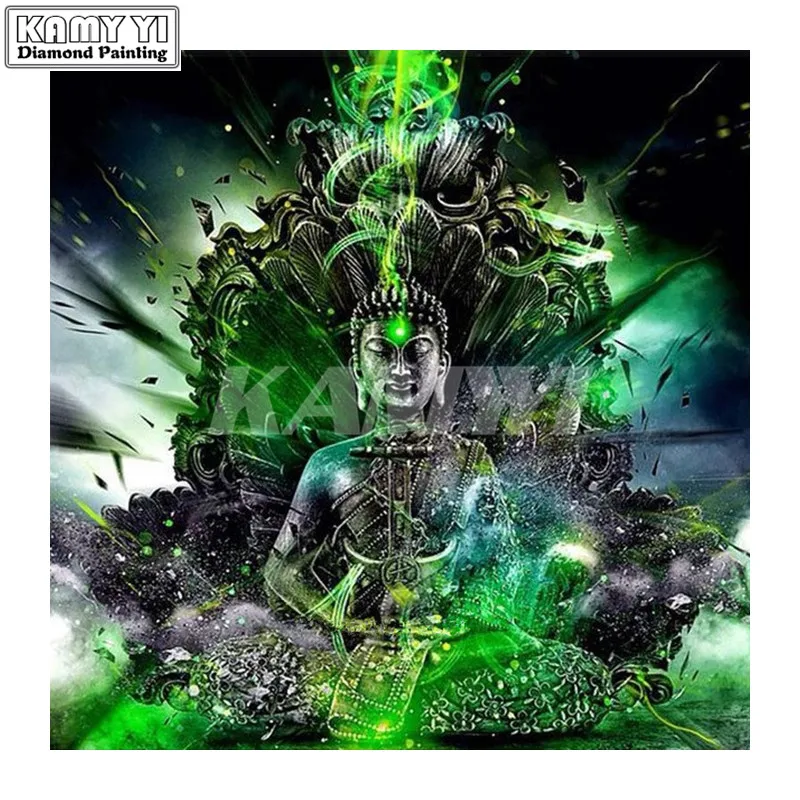 5D Diamond Painting Buddha Room Decor Needlework Crafts Gift DIY Diamond Mosaic Embroidery Religious Full_