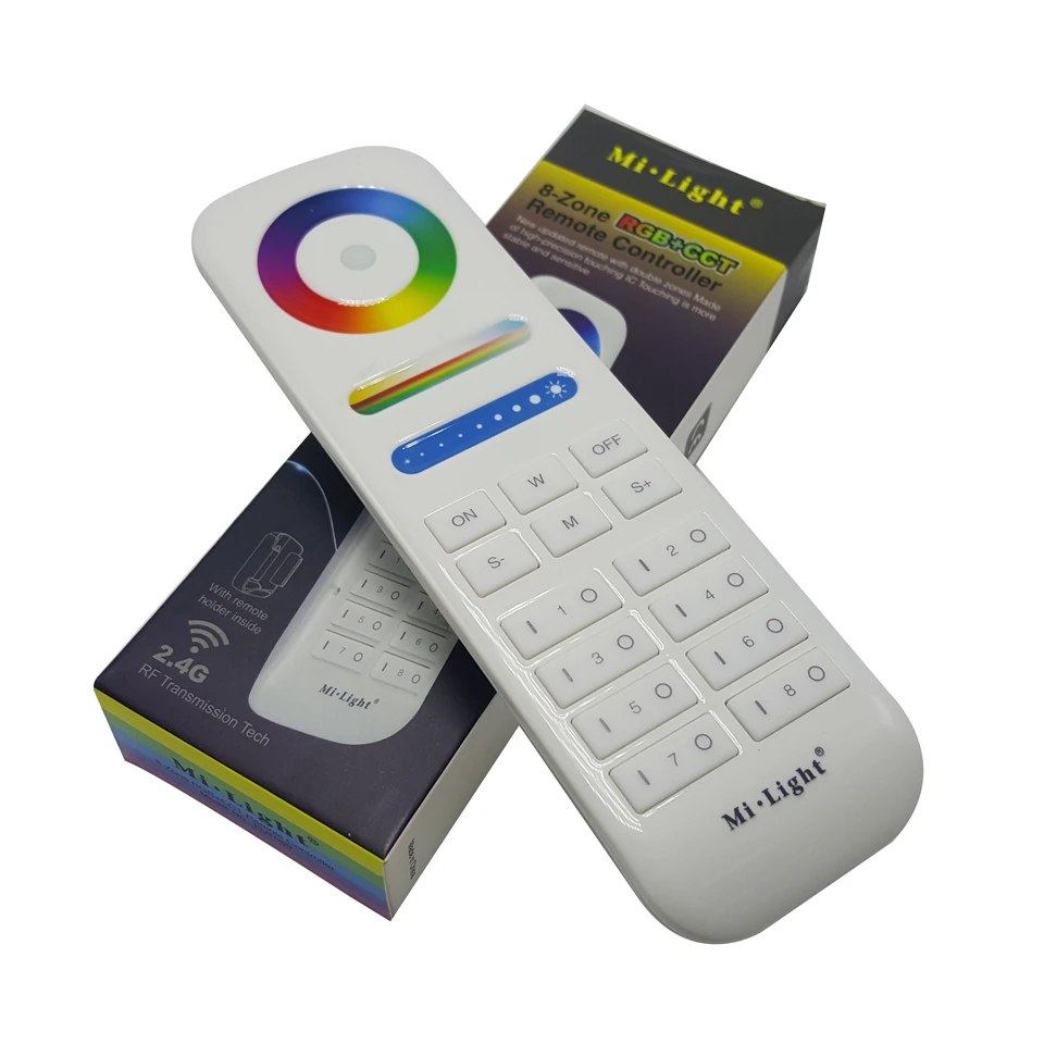 NEW Mi.Light 2.4G 8 Zone 16Million colors RGB+ CCT Smart Led Wireless ...