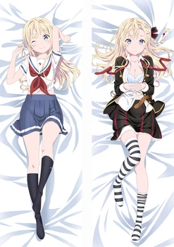 

MMF Haisukuru Furito hot anime High School Fleet characters sexy girl Akeno Misaki pillow cover Haifuri body Pillowcase