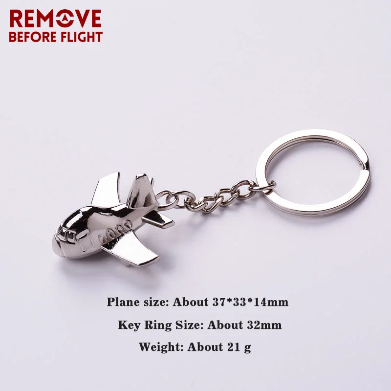 Remove Before Flight Creative Combat Aircraft Key Chain for Aviation Gifts Metal Plane Keychain Brand Jewelry Key Ring Chain7