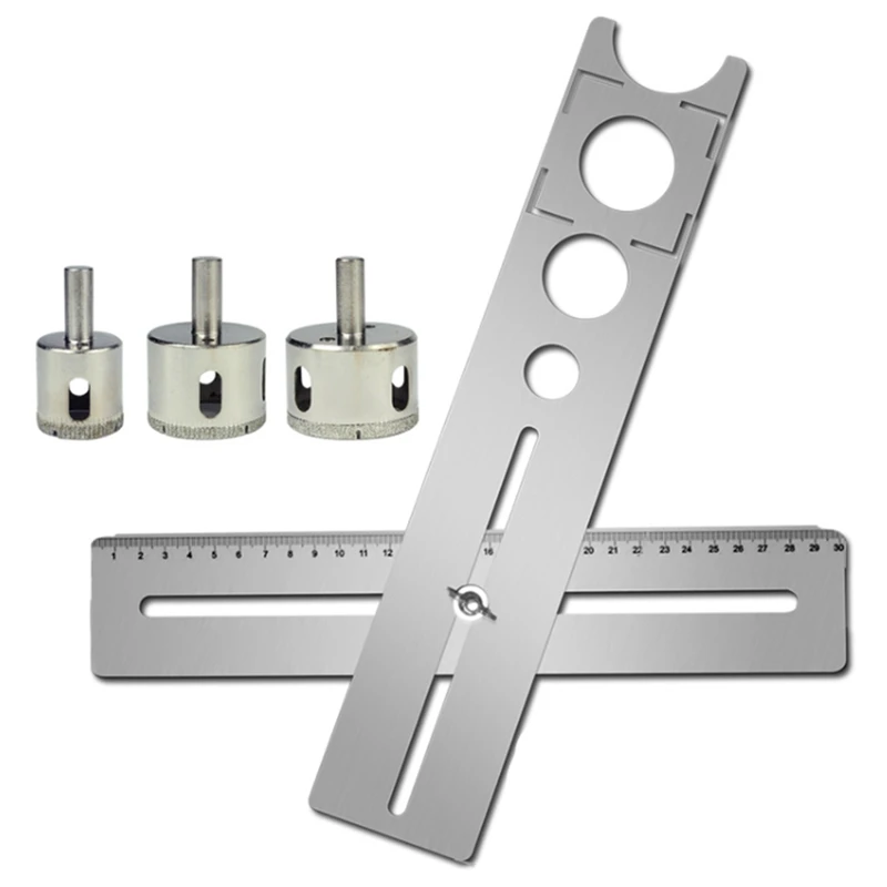 

New Stainless Steel Ceramic Tile Hole Locator Universal Punching Tool Portable