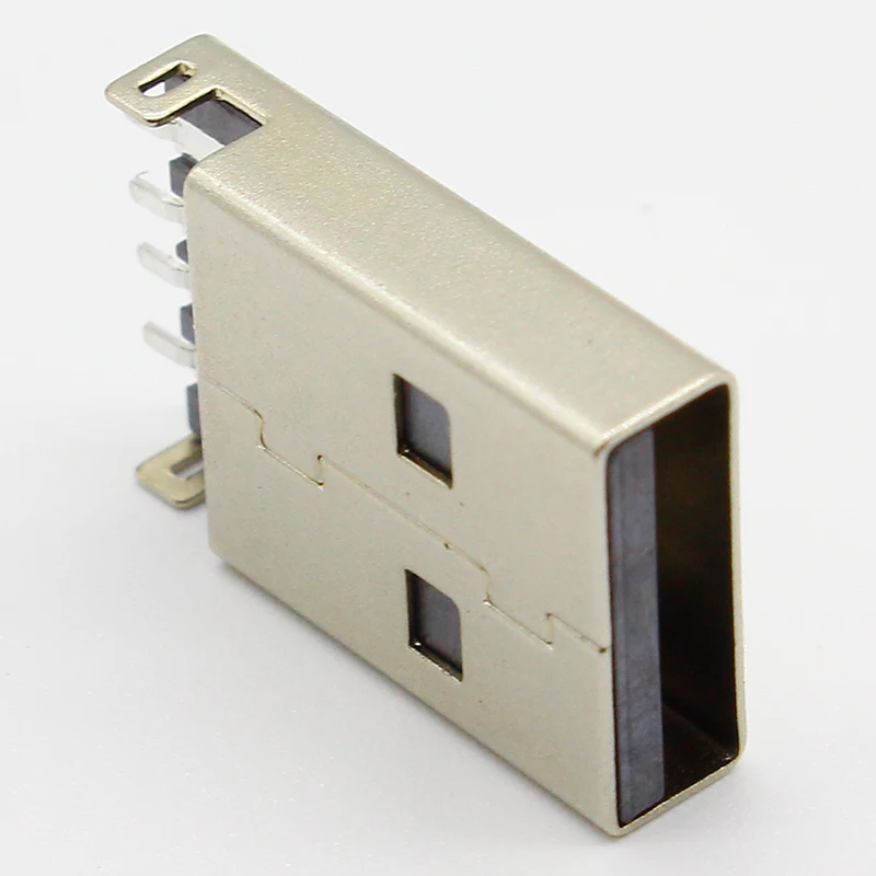 10 шт./лот USB 2 0 4 контактный разъем типа A SMT черный G49 для передачи данных и