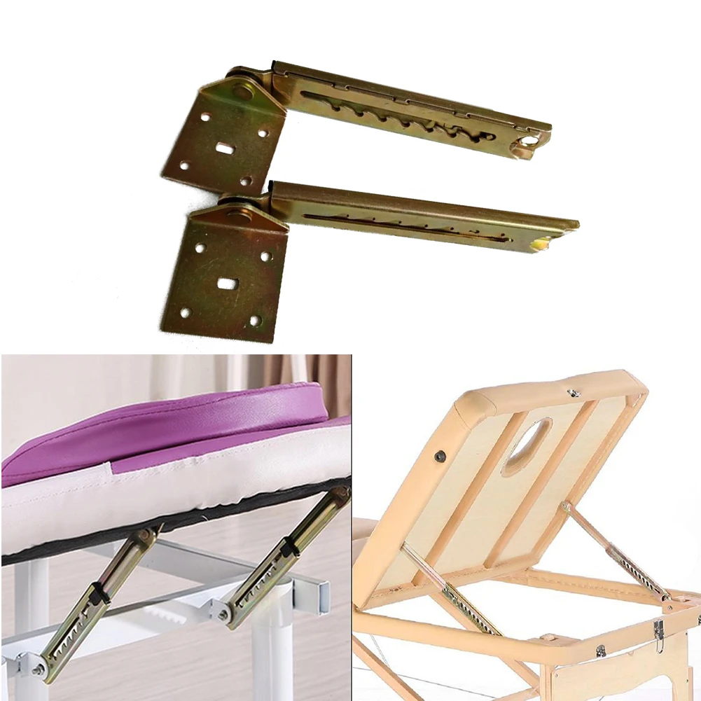 

1Pair Home With Bracket Accessories 7 Gear Bed Sofa Durable Adjustable Headrest Lifting Rod Angle Hinge Practical Hardware Desk