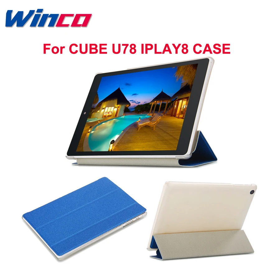 

Newest!!High quality Free shipping original thin pu case for 8" Alldocube U78 Iplay8 Tablet PC Cube U78 Iplay8 Cover Case
