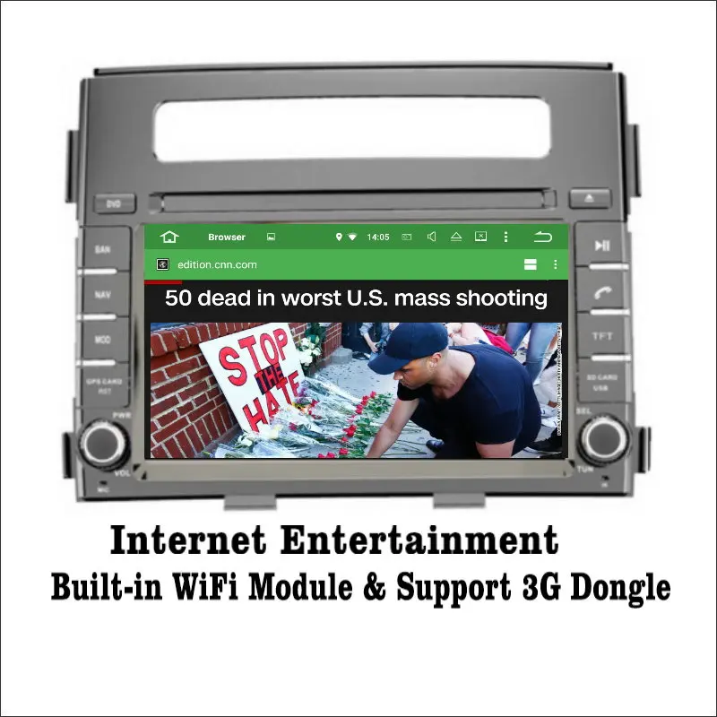 Cheap Liislee Android 7.1 2G RAM For Kia Soul 2012~2013 Car Radio Audio Video Multimedia DVD Player WIFI DVR GPS Navi Navigation 2