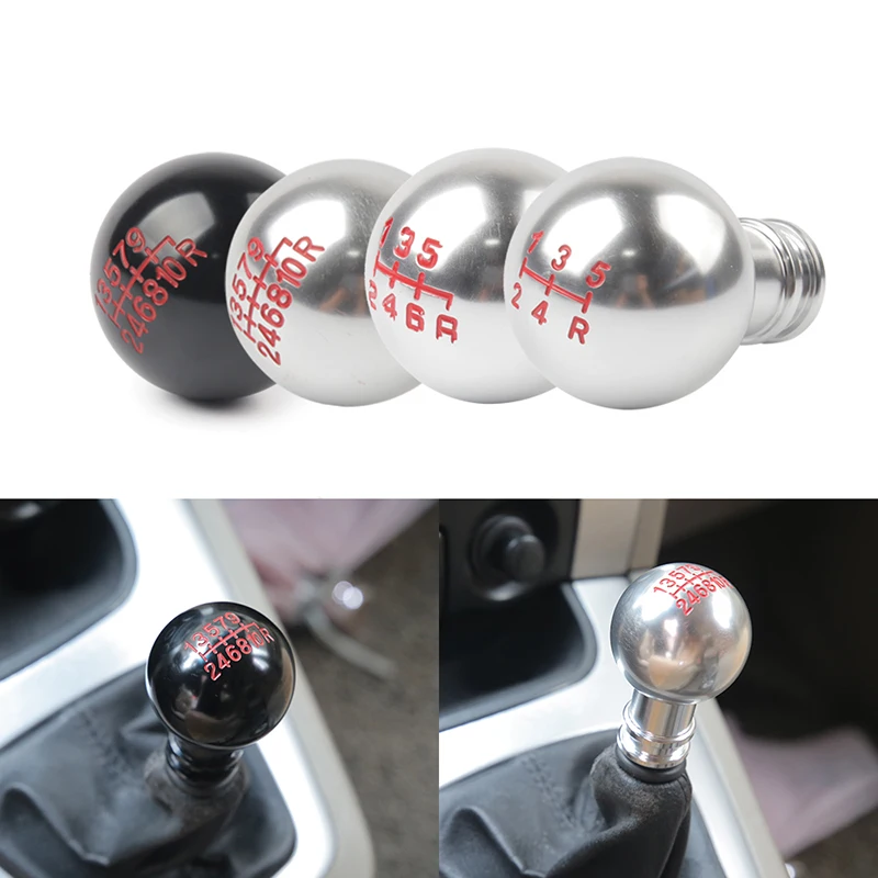 

50MM Universal Spherical Drop Style Car Manual Automatic MT Gear Shift Knob 5 Speed 6 Speed