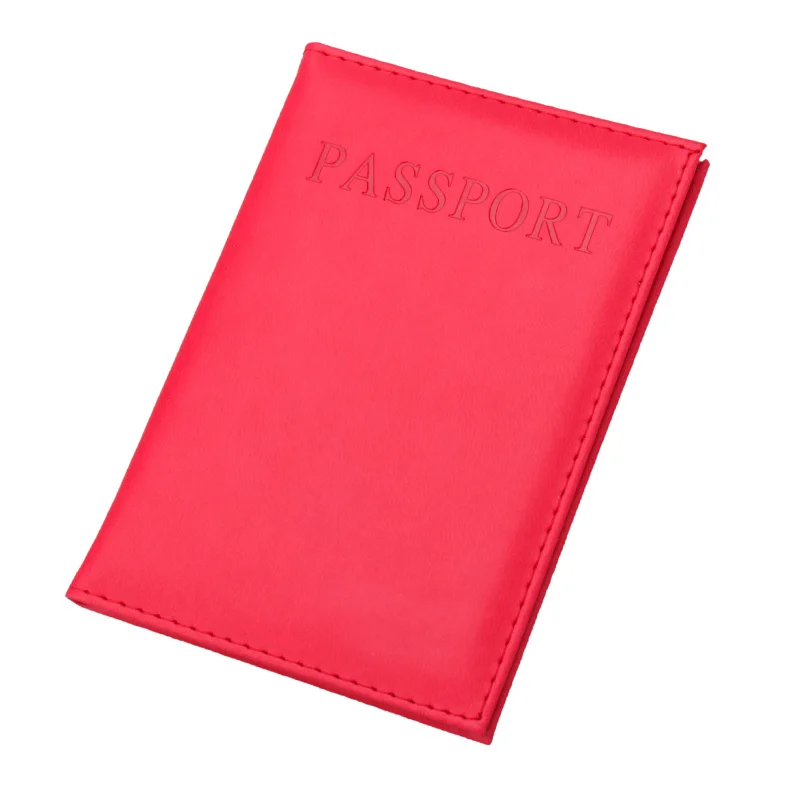Zongshu, хит, женская и мужская мода, из искусственной кожи, для путешествий, Обложка для паспорта, ID карты, сумка для паспорта, кошелек(изготовление на заказ - Цвет: red