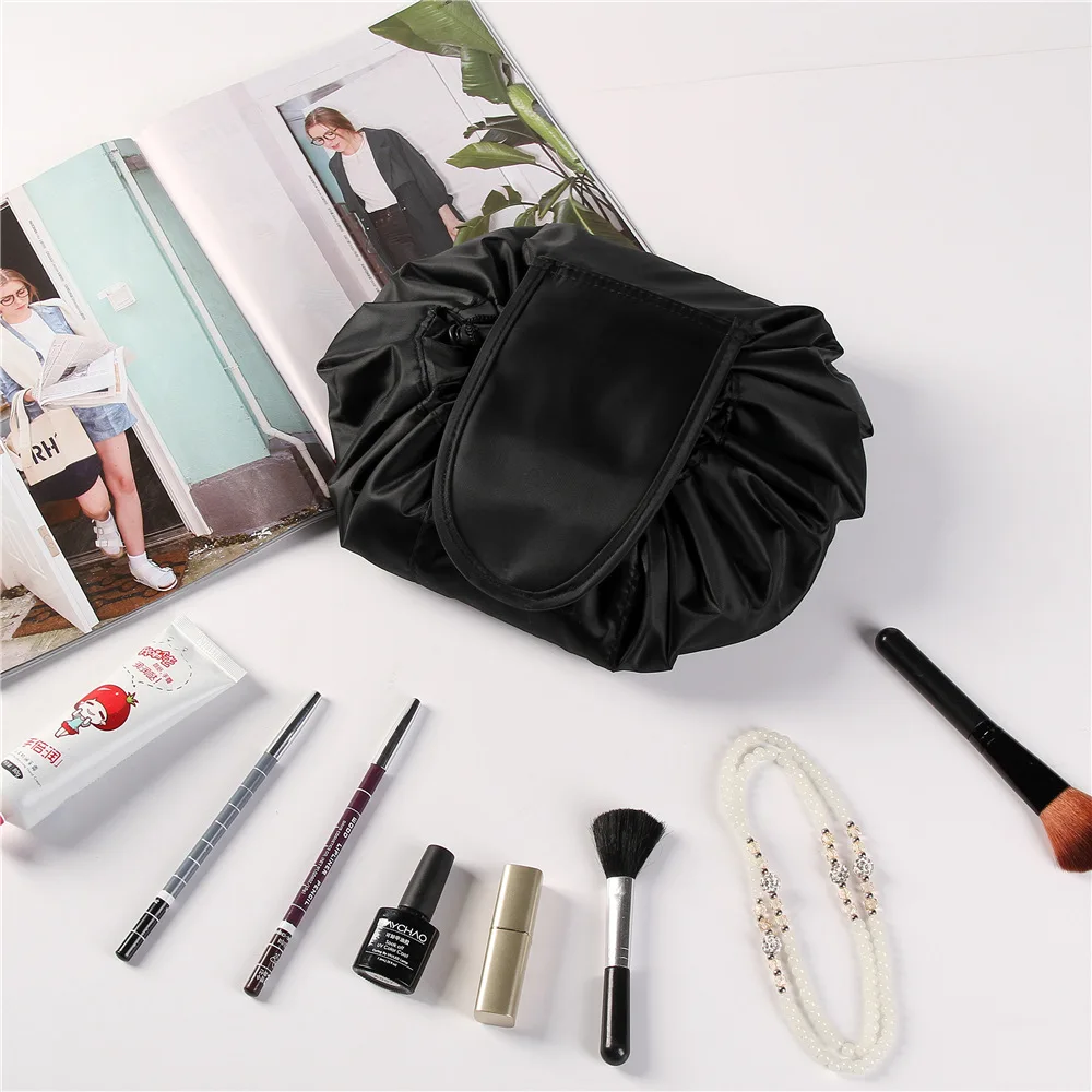  Drawstring Cosmetic Bag Fashion Travel Makeup Tools Bag Organizer Make Up Case Storage Pouch Toilet