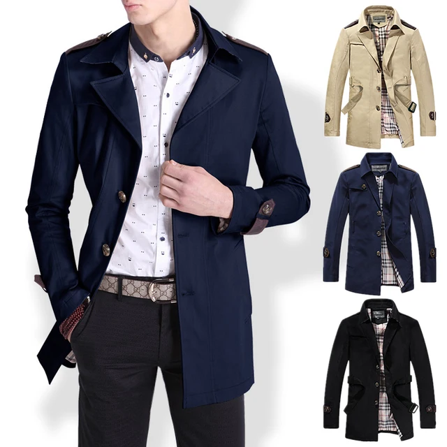 2015 Men's fashion casual slim jackets coats mens spring outerwear man ...