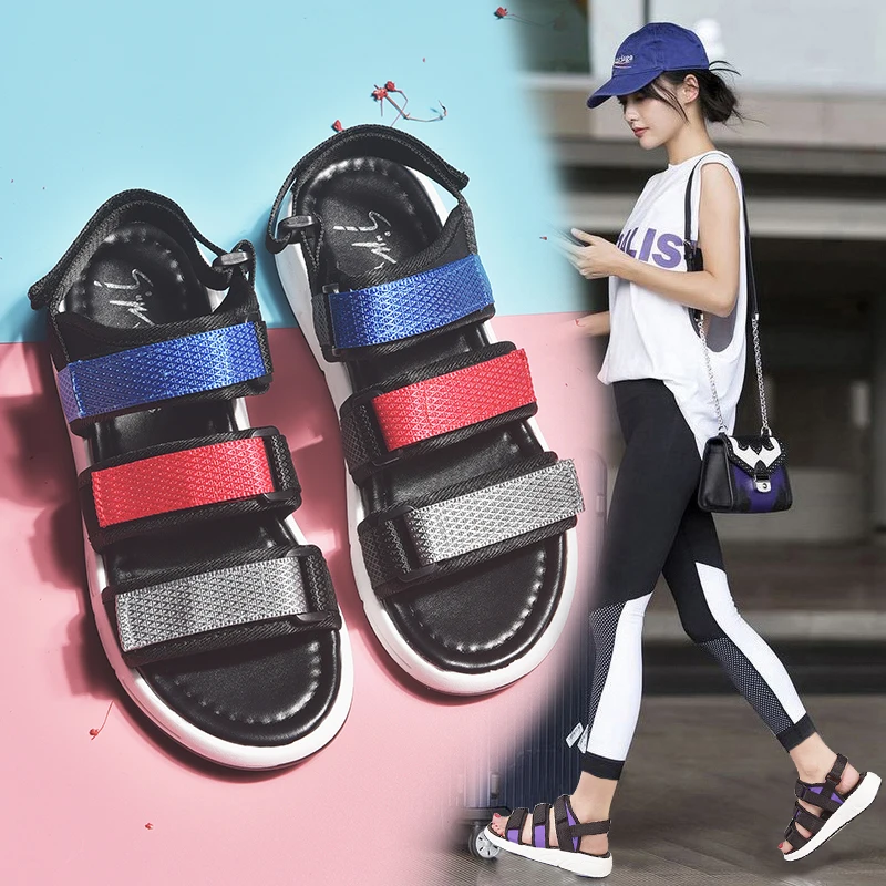 Platform Sandals Women Casual Beach Shoes Soft and Comfortable Summer Outdoor Sandals Platform Sneakers Ladies Sports Shoes