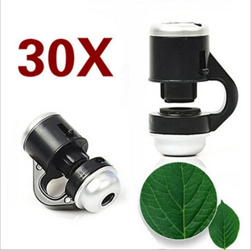 Universal 30X Optical Zoom Mobile Phone Microscope Clip Macro Lens