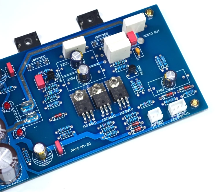 30W PASS single-ended circuit A30 Class A FET Amplifier Board HIFI fully balanced input Field effect transistor IRF9610 IRFP250