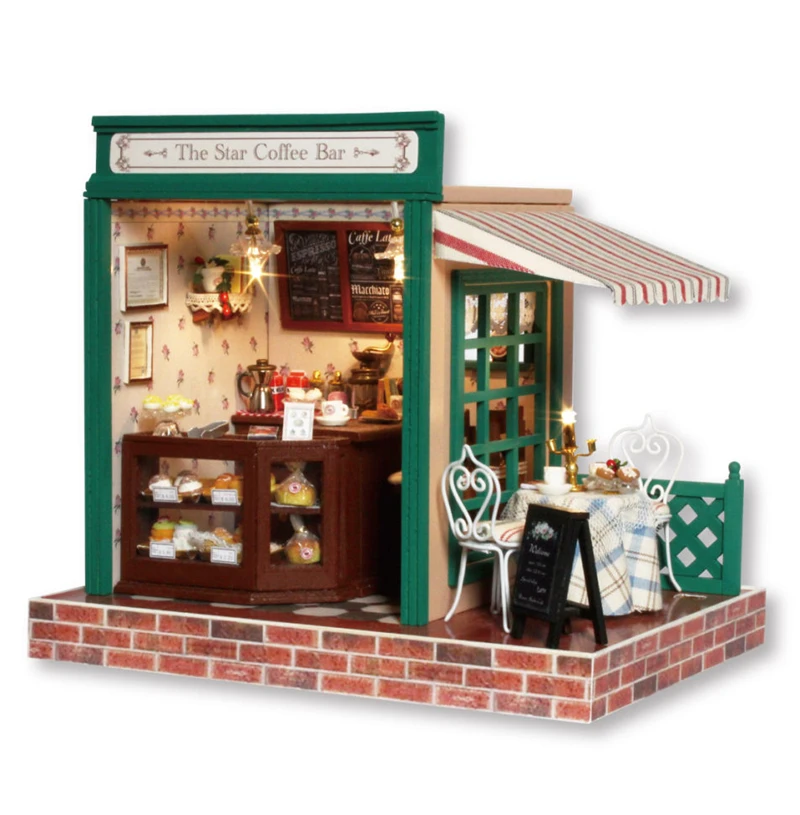 Wooden Dollhouse Furniture Led Light Kits DIY Miniature ...