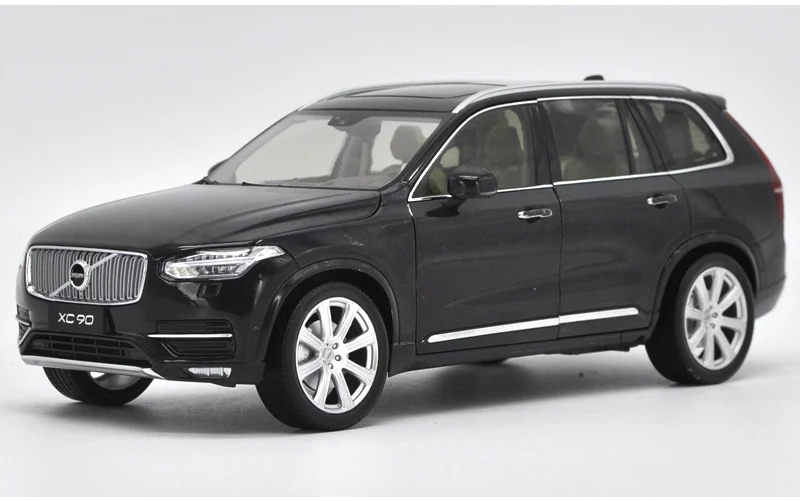 1/18 Volvo XC90 внедорожник сплав автомобиль из литого металла модель игрушки для детей рождественские подарки игрушки коллекция оригинальная коробка - Цвет: Черный