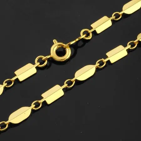 MxGxFam (450*4 мм) очаровательные 24 K золотые ожерелья Bijoux для Прямая продажа с фабрики |