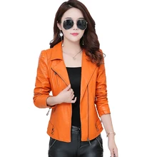 Черный, красный розовый Большие размеры Для женщин Куртки из кожзама Женский Винтаж мотоциклетная куртка теплые молнию кожаной Топ Пальто для будущих мам qh0884