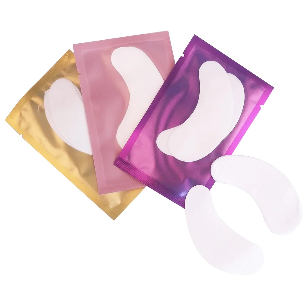 

50 Pairs Eye Patch for Eyelash Extension Paper Patches Eyelash Under Eye Pillow Pads Eye Tips Sticker Wraps Lashes Makeup Tools
