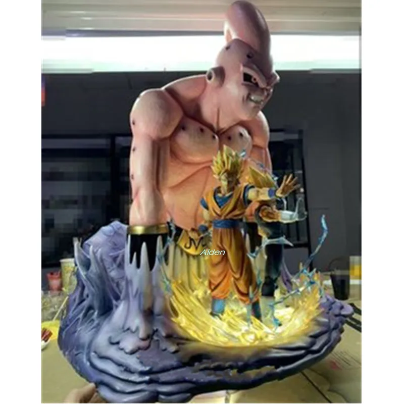 2" Статуя Dragon Ball Majin Buu сцена бюст Сон Гоку какаротто полная длина портрет ПФ Вегета анимационная фигурка GK игрушечная коробка 62 см B1205