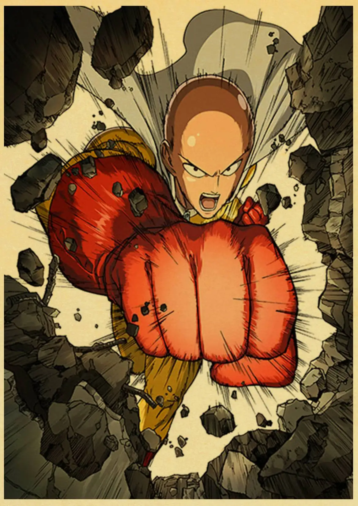 Японское аниме One Punch Man плакат ретро плакат наклейки на стену винтажные плакаты принты для бара и домашнего декора - Цвет: T018