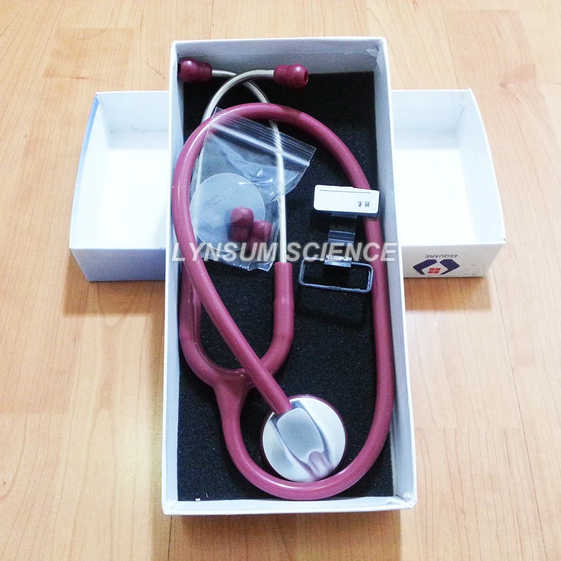 

Dark Red Color Medical Single Head Professional Cardiology Stethoscope