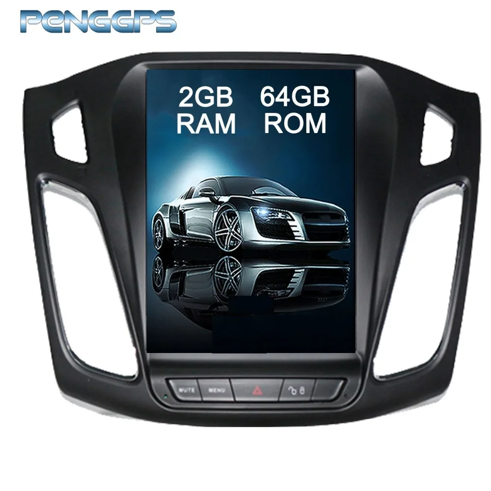 Головное устройство для автомобиля с GPS навигацией Ford Focus 2012 2017 DVD плеер в стиле Tesla