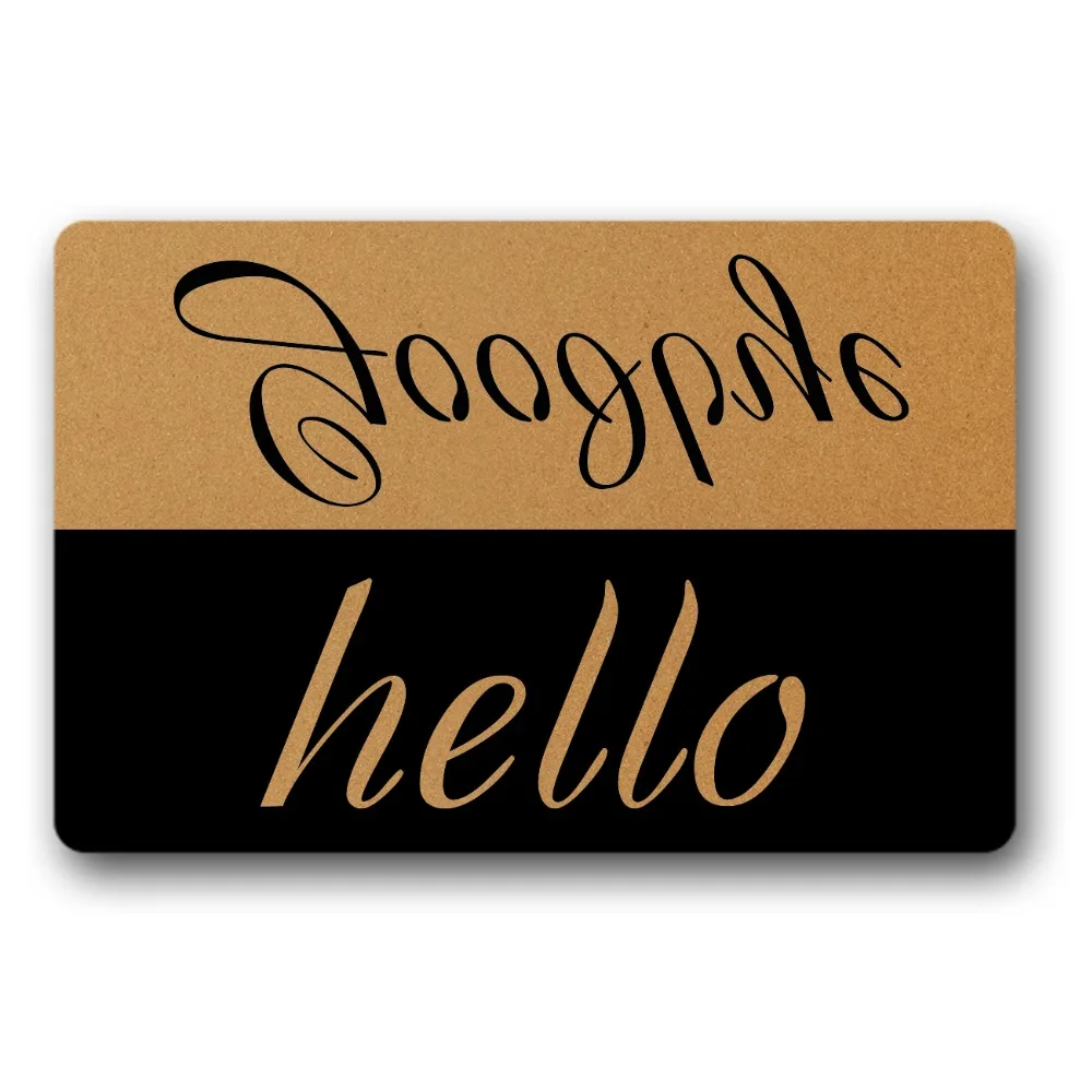 

Door Mat Entrance Mats hello Goodbye Doormat Non-slip Doormats pad decorations for home front funny decor indoor