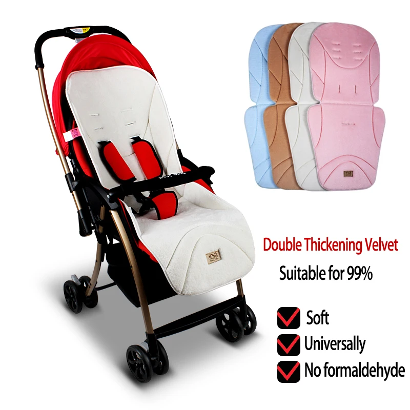 

0-3 years old Baby Stroller Double Thickening Velvet Car Seat,Infant Stroller Seat Cushion,Car Umbrella Cart Seat Mattress