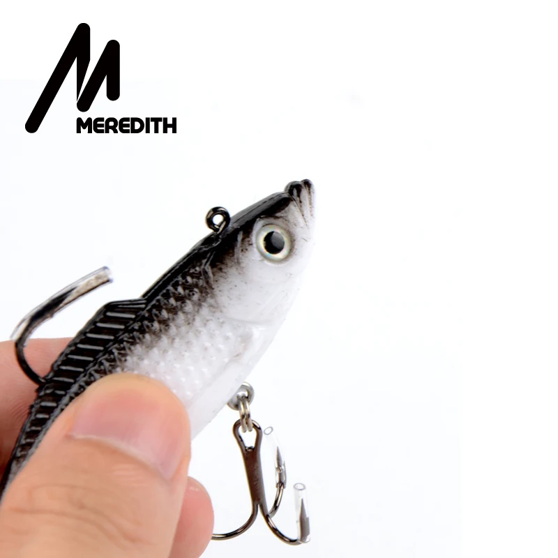 Meredith fishing 3 шт. 18 г 10 см длинный хвост рыболовные снасти мягкие приманки воблеры мягкие свинцовые рыболовные приманки светящаяся JXJ01-10