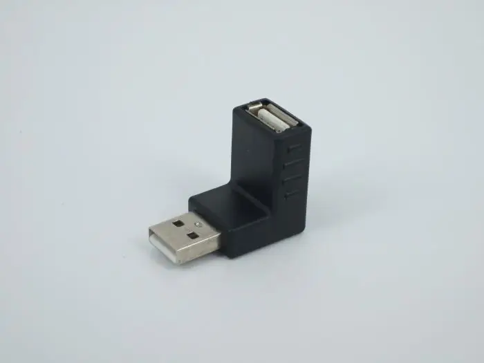 Левый/правый/нижний/выше угол 90 градусов USB 2 0 A штекер Женский разъем адаптера для