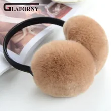 Glaforny wo мужские наушники для русской зимы из натурального кроличьего меха, мужские теплые модные наушники из натурального меха, детские меховые наушники для девочек
