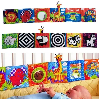 

Baby beding health sets Toys Baby Cloth Book Knowledge Around Multi-touch Multifunction Fun And Double Color Colorful Bed Bumper