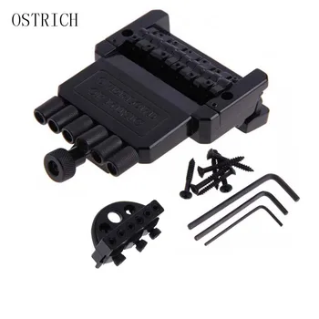 

Ostrich Tailpiece Tremolo Bridge For 6 String Headless Guitar Black