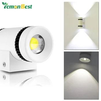 

Mini Dual Head COB 6W LED Wall Light Modern indoor decoration Up Down Cylinder Aluminum Wall Lamp AC 85-265V