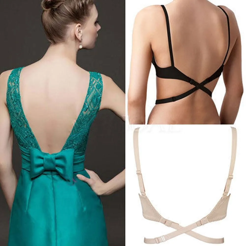 

Women Adjustable Bra Extenders Hook Low Back Backless Bra Strap Adapter Converter Fully Hook Fast Drop Shipping Dropshipping