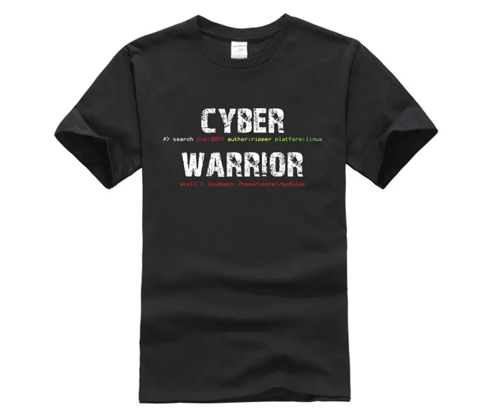 

Cyber Warrior Ethical Hacker Command Line T-Shirt