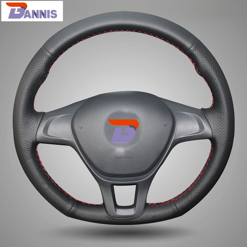 Чехол на руль из искусственной кожи для Volkswagen VW Golf 7 Mk7 New Polo 2014 2015|steering wheel cover|wheel