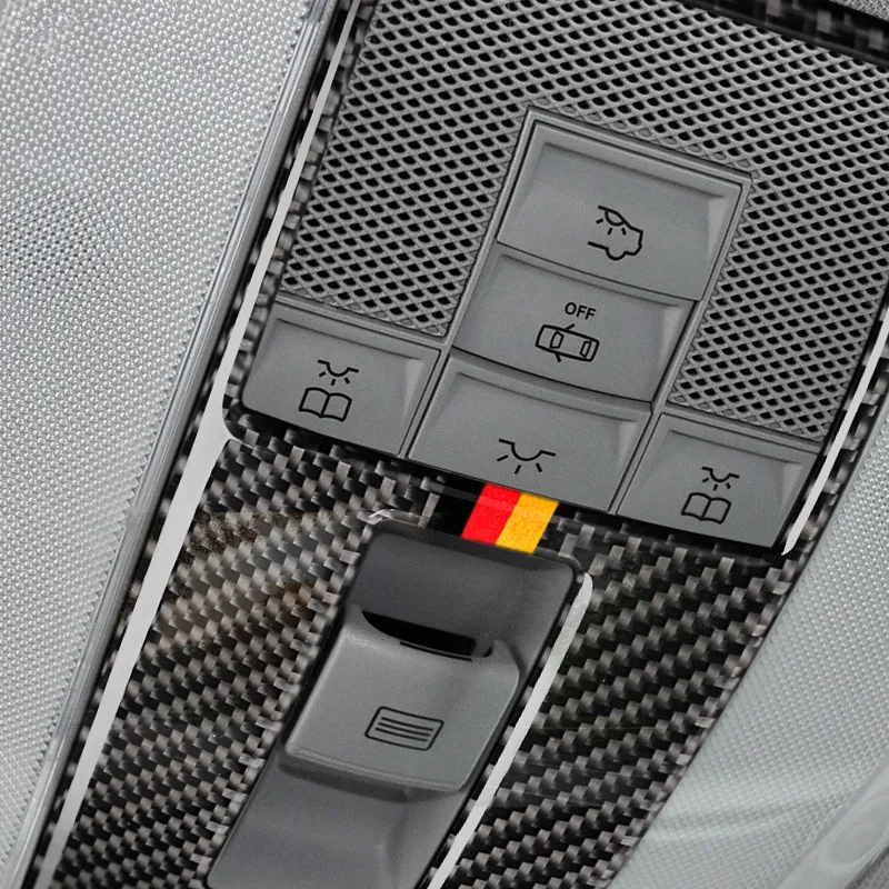 TPIC-Carbon-Fiber-car-interior-Reading-Light-Control-Plane-car-Sticker-For-mercedes-C-Class-W204 (3)