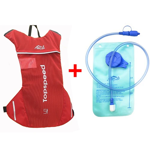 Locallion мини рюкзак для бега 1.5L сумка для воды велосипедная сумка походная альпинистская гидратационная система рюкзак Горный Открытый велосипед Сумка B - Цвет: Red with Water Bag