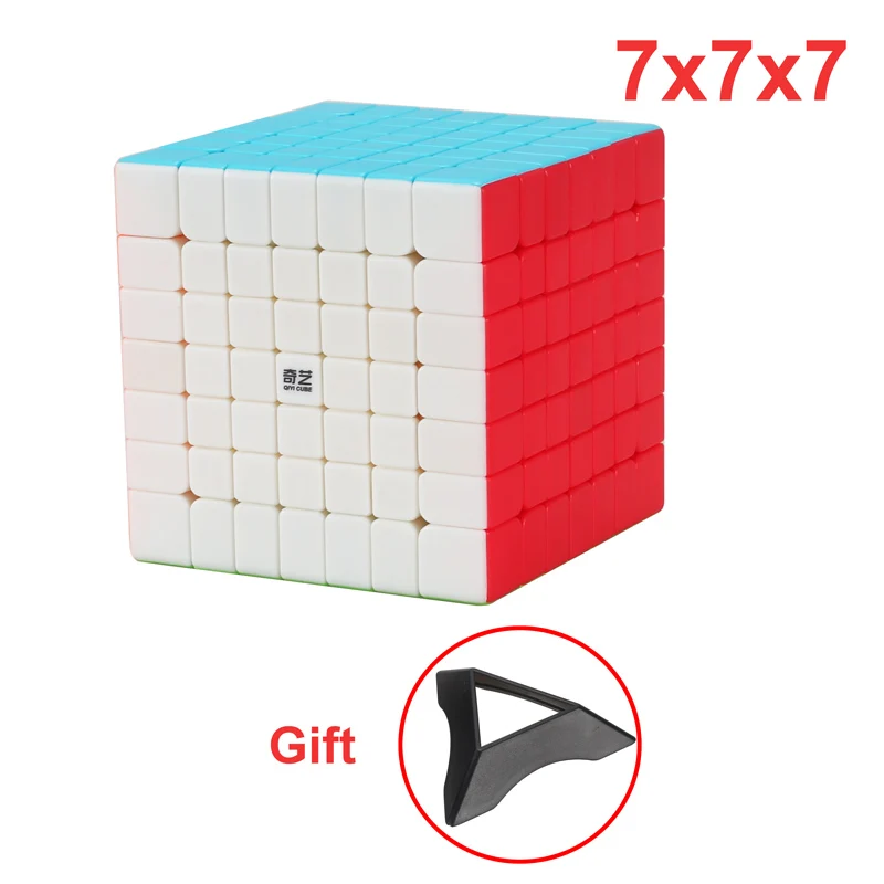 QIYI 2x2x2 3x3x3 4x4x4 5x5x5 7x7x7 магические кубики детские игрушки скоростные Пазлы куб обучающий магический игрушки подарки игровой куб - Цвет: QY 7x7 x ZJ